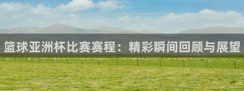 意昂5Kgame招商：篮球亚洲杯比赛赛程：精彩瞬间回顾与展望